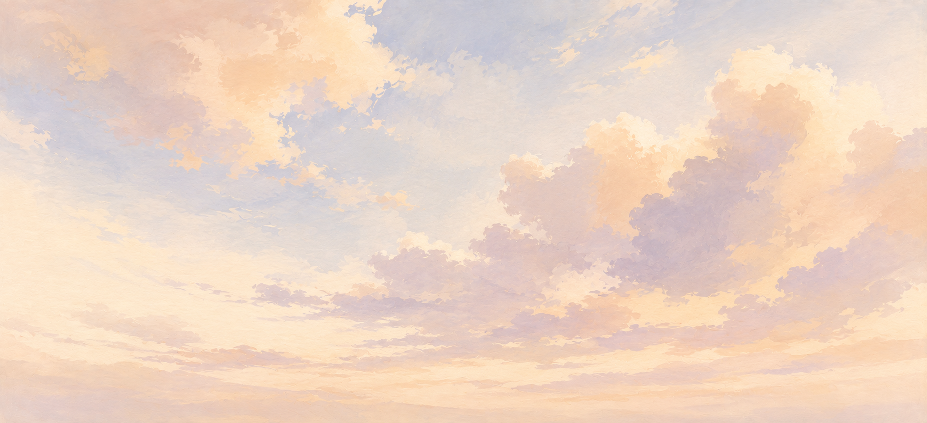 Peinture d'un ciel au lever du jour